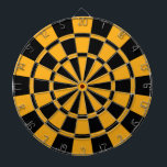 Mustard Yellow And Black Dartboard<br><div class="desc">Mustard Yellow And Black Dart Board</div>