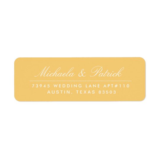 Mustard Yellow and Charcoal Grey Address Labels