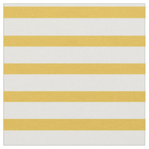 Mustard Yellow and White Stripe Fabric