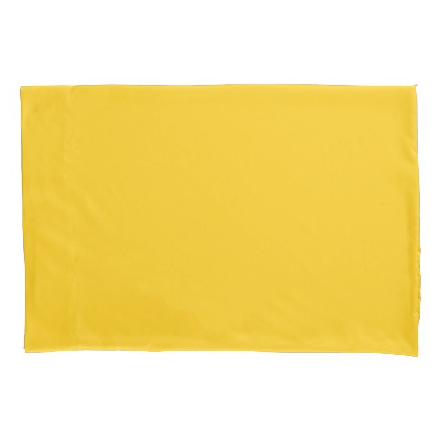 Mustard Yellow & Cadmium Orange Pillowcase (Front)