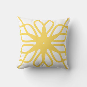 Mustard yellow deco cushion
