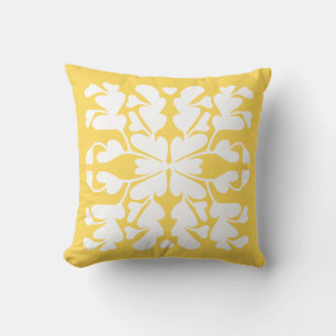 Mustard yellow deco cushion