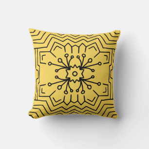 Mustard yellow deco cushion
