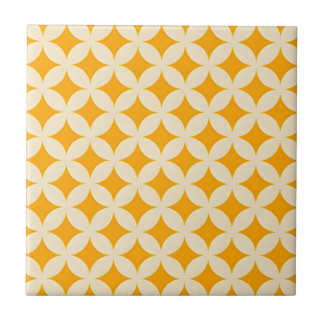 mustard yellow delicate tiles