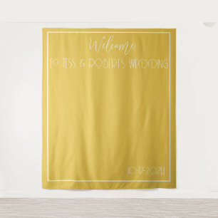 Mustard Yellow Minimalist  Tapestry