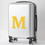 Mustard Yellow Monogram Initials Name Custom Colou<br><div class="desc">Printed with monogram initial (which you can edit,  change and personalise) in bold font. Design available in all sizes,  just choose the right size that you need.</div>