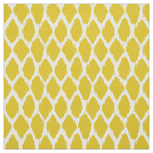 Mustard Yellow Ogee Pattern Fabric