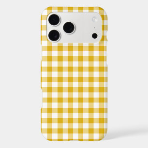 Mustard Yellow Plaid Retro Colour iPhone Case