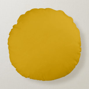 Mustard Yellow Round Cushion