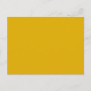 Mustard Yellow Solid Color Postcard