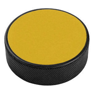 Mustard Yellow Solid Colour Hockey Puck