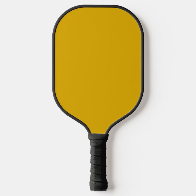 Mustard Yellow Solid Colour Pickleball Paddle (Front)