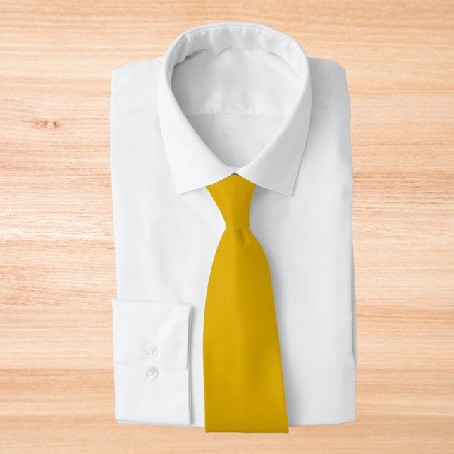 Mustard Yellow Solid Colour Tie (Creator Uploaded)