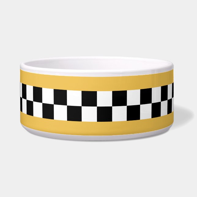 mustard yellow striped checkers (Front)