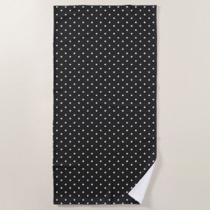 Mustard yellow white polka dots pattern Beach To Towel