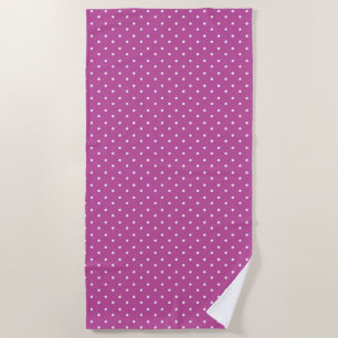 Mustard yellow white polka dots pattern Beach To Towel