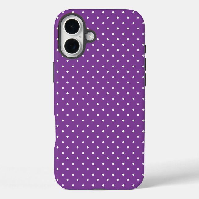 Mustard yellow white polka dots pattern  Case-Mat Case-Mate iPhone Case (Back)