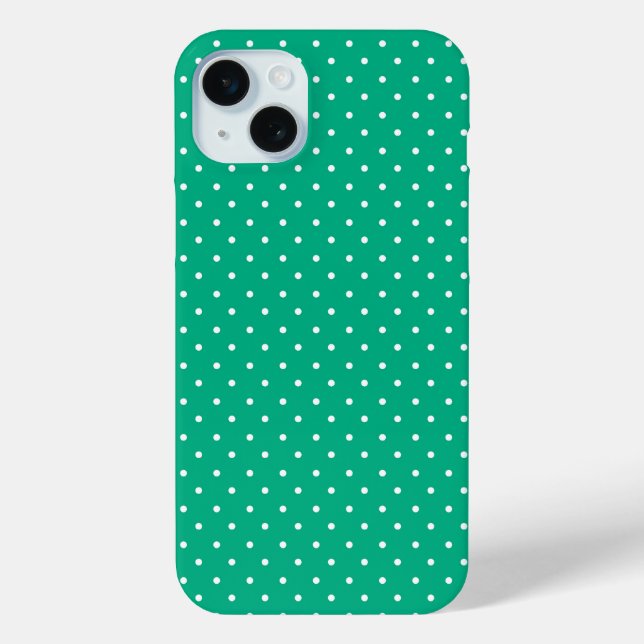 Mustard yellow white polka dots pattern  Case-Mat Case-Mate iPhone Case (Back)