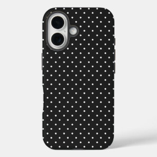 Mustard yellow white polka dots pattern Case-Mat iPhone 16 Case