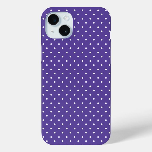 Mustard yellow white polka dots pattern  Case-Mat Case-Mate iPhone Case (Back)