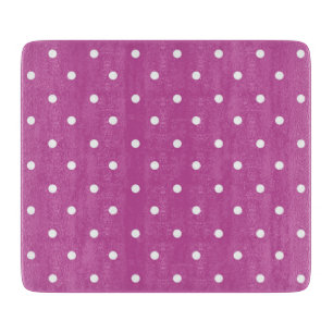 Mustard yellow white polka dots pattern Cutting Board