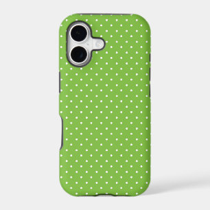 Mustard yellow white polka dots pattern iPhone C