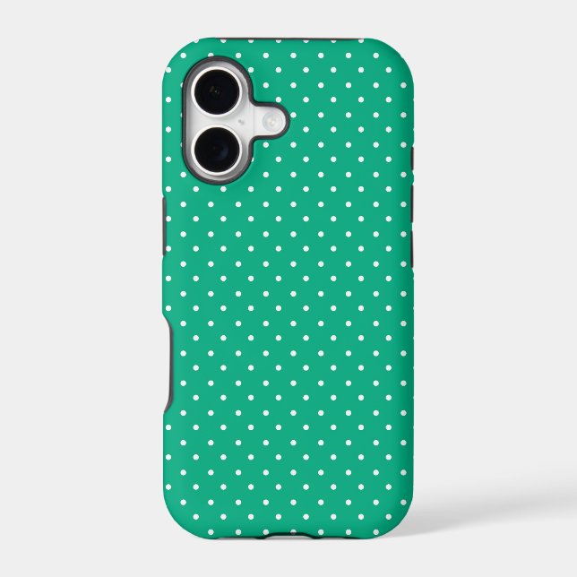 Mustard yellow white polka dots pattern  iPhone C (Back)