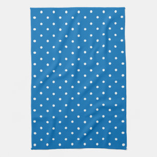 Mustard yellow white polka dots pattern  Kitchen Tea Towel