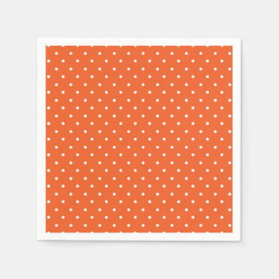 Mustard yellow white polka dots pattern Napkins