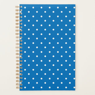 Mustard yellow white polka dots pattern Planner