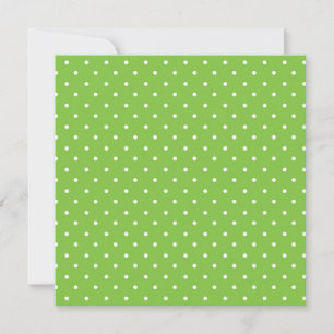 Mustard yellow white polka dots pattern Thank Yo You Card