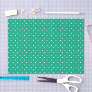 Mustard yellow white polka dots pattern Tissue P Paper
