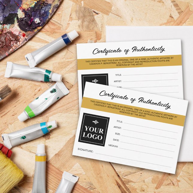 Mustard Your Logo Certificate of Authenticity (Creator Uploaded)