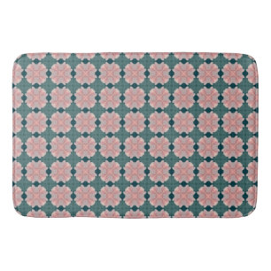 Muster mit zartrosa Blüten Bath Mat