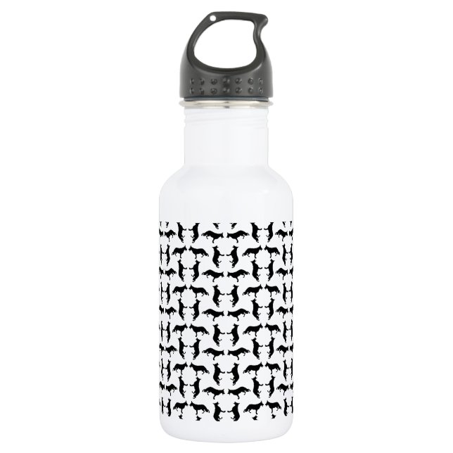 Muster Schäferhund 532 Ml Water Bottle (Front)