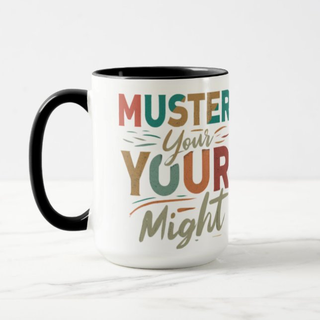 Muster Your Might" Mug 🍺  (Left)