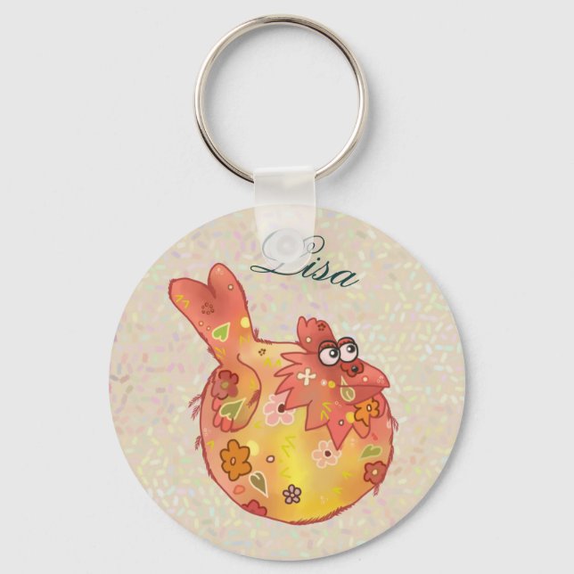 Musterhuhn Key Ring (Front)