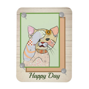 Musterkatze Magnet