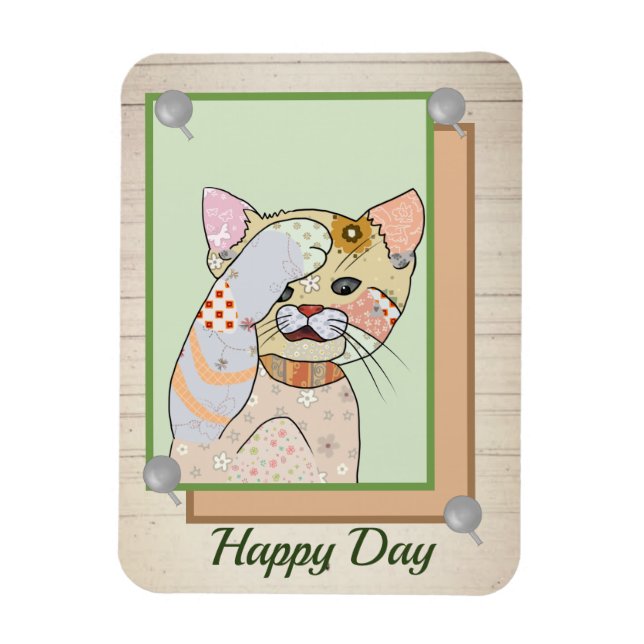 Musterkatze Magnet (Vertical)