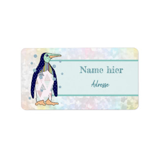 Musterpinguin Adressaufkleber Label