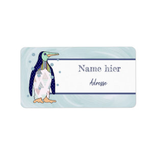 Musterpinguin Adressaufkleber Label