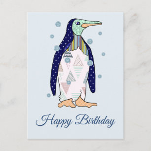 Musterpinguin Geburtstag Postcard