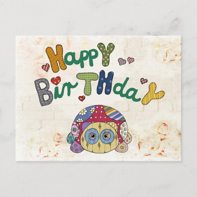 Musterschildkröte Postcard (Front)