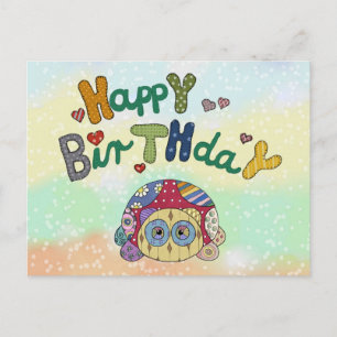 Musterschildkröte Postkarte Postcard