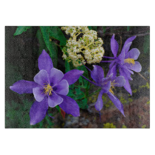 Mutant Columbine Wildflowers Cutting Board