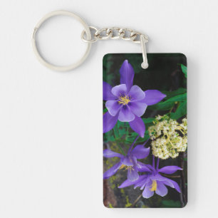 Mutant Columbine Wildflowers Key Ring