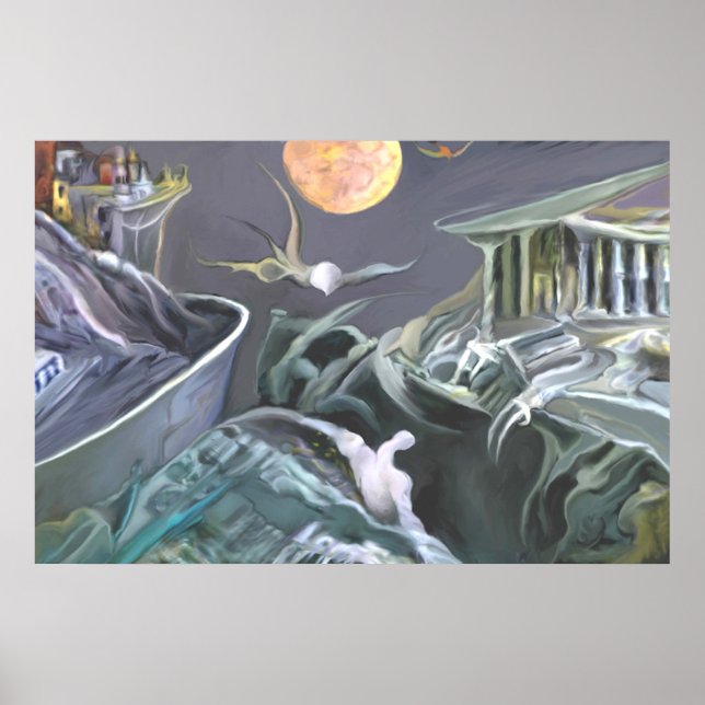 Mutant landscape ' Fulcontrast ' Poster (Front)