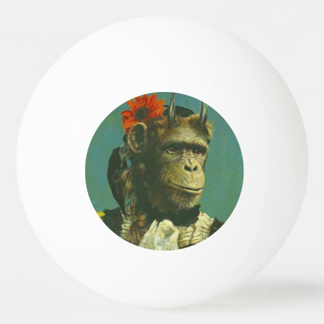 Mutant Monkey Ping Pong Ball (Back)