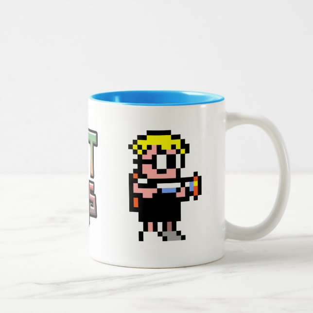 Mutant Mudds Two-Tone Mug (Right)