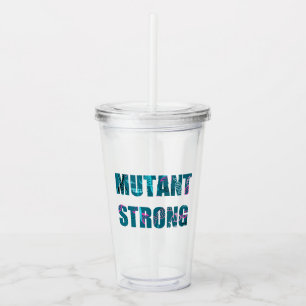 Mutant Strong DNA Letters Acrylic Tumbler